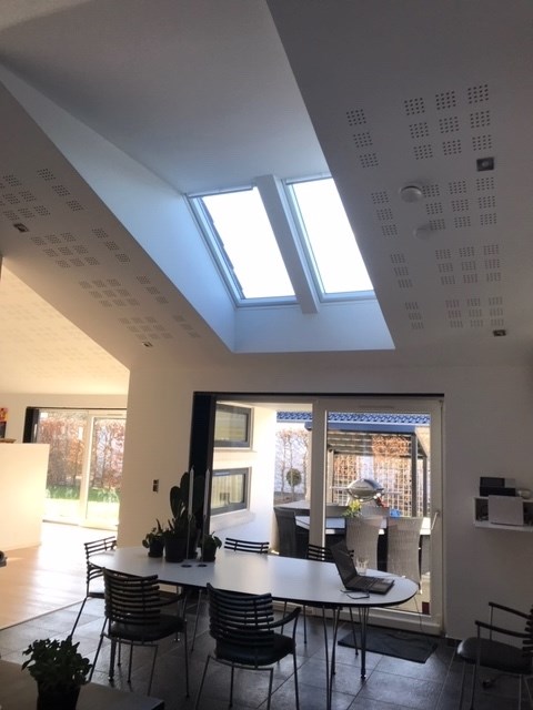 Billede af eftermontering af ovenlys i eksisterende tagkonstruktion af Piihl & Søn